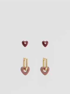 Reserved - Zestaw kolczyków - wielobarwny