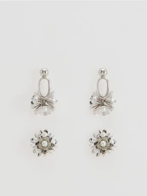 Reserved - Zestaw kolczyków - wielobarwny