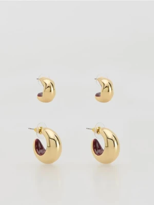 Reserved - Zestaw kolczyków - wielobarwny