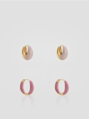 Reserved - Zestaw kolczyków - wielobarwny