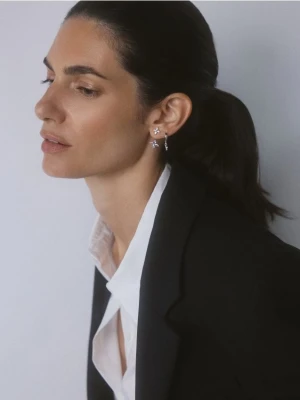 Reserved - Zestaw kolczyków z cyrkoniami - srebrny