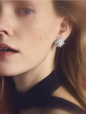 Zdjęcie produktu Reserved - Zestaw kolczyków z cyrkoniami - srebrny