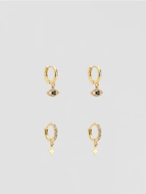 Reserved - Zestaw kolczyków z zawieszkami - wielobarwny