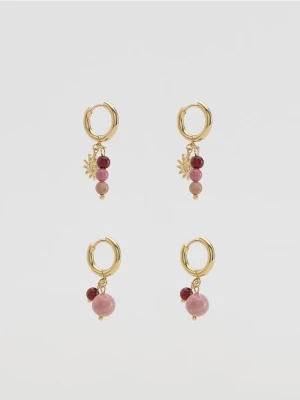 Reserved - Zestaw kolczyków z zawieszkami - wielobarwny