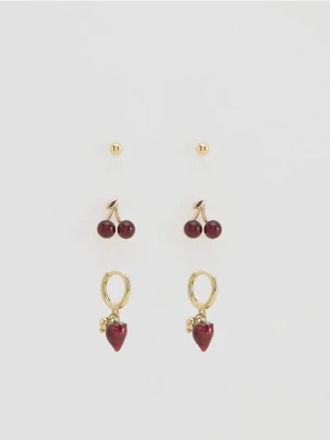 Zdjęcie produktu Reserved - Zestaw kolczyków z zawieszkami - złoty