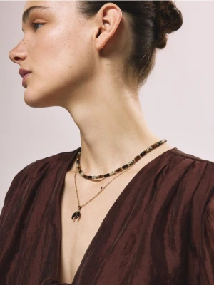 Reserved - Zestaw naszyjników z koralikami - wielobarwny