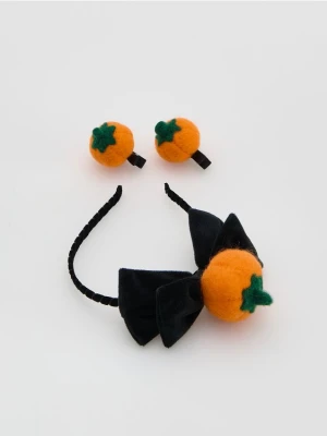 Reserved - Zestaw ozdób do włosów 3 pack - pomarańczowy