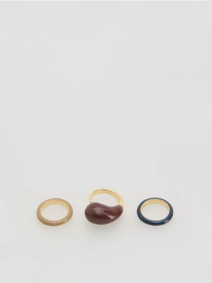 Reserved - Zestaw pierścionków - wielobarwny