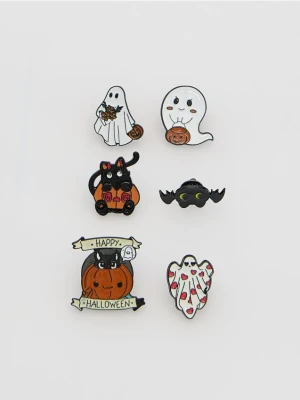 Reserved - Zestaw przypinek 6 pack - wielobarwny