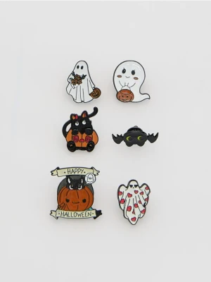 Reserved - Zestaw przypinek 6 pack - wielobarwny