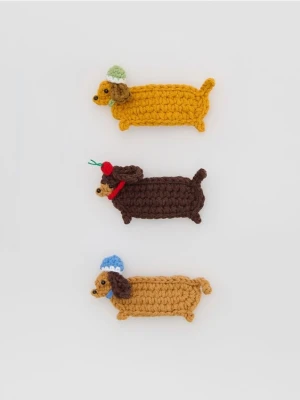 Reserved - Zestaw spinek do włosów 3 pack - brązowy