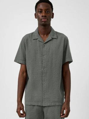 Resort Fit: Koszula Seersucker QS szary