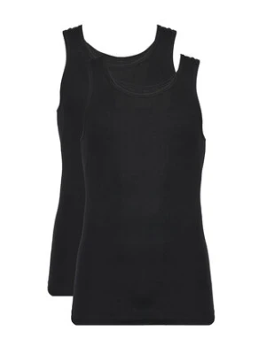 Resteröds Komplet 2 tank topów 7027 1 Czarny Slim Fit