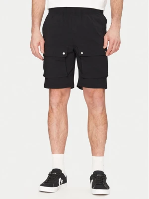 Resteröds Szorty materiałowe Malone 55251 6441 Czarny Regular Fit