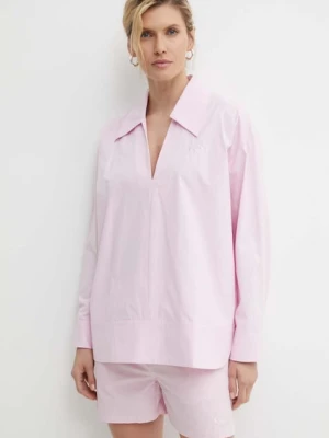 Résumé bluzka bawełniana VictoriaRS Shirt Resume różowy