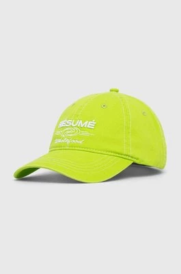 Résumé czapka z daszkiem kolor zielony z aplikacją Resume