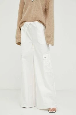 Résumé spodnie damskie kolor biały fason cargo high waist Resume