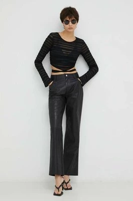 Résumé spodnie damskie kolor czarny proste high waist Resume