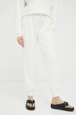 Résumé spodnie dresowe damskie kolor biały melanżowe Resume