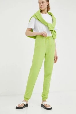 Résumé spodnie dresowe damskie kolor zielony melanżowe Resume