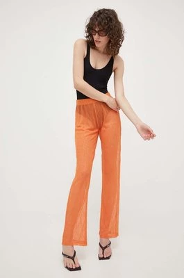 Résumé spodnie Rayanna damskie kolor pomarańczowy proste high waist Resume