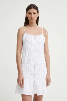 Résumé sukienka bawełniana BernadetteRS Short Dress kolor biały mini prosta 121691175 Resume