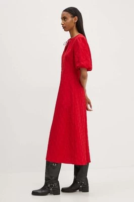 Résumé sukienka BionaRS Dress kolor czerwony maxi rozkloszowana 221961155 Resume