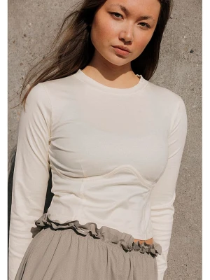 Rethinkit Koszulka "Nice" w kolorze beżowym rozmiar: L