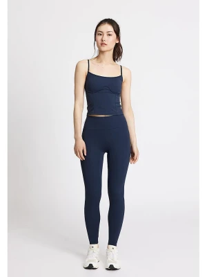 Rethinkit Legginsy sportowe "All day" w kolorze granatowym rozmiar: XL