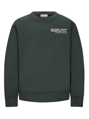 Retour Bluza "Borya" w kolorze zielonym rozmiar: 122 / 128