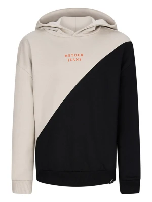 Retour Bluza "Novan" w kolorze beżowo-czarnym rozmiar: 134 / 140