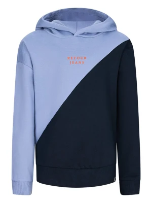 Retour Bluza "Novan" w kolorze błękitno-granatowym rozmiar: 134/140