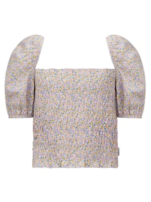 Retour Koszulka "Amaris" w kolorze fioletowo-żółto-zielonym rozmiar: 158/164