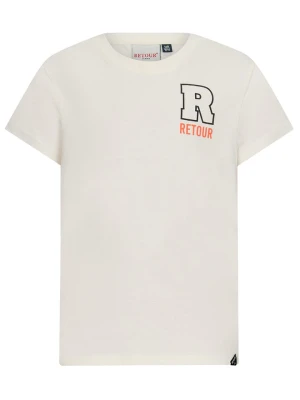 Retour Koszulka "Benneth" w kolorze kremowym rozmiar: 128