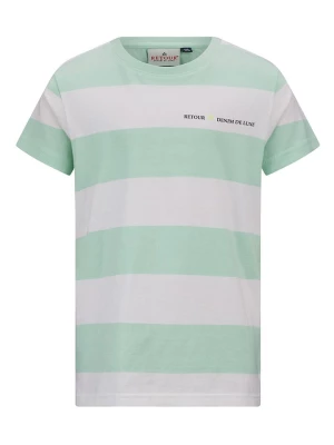 Retour Koszulka "Dano" w kolorze biało-zielonym rozmiar: 122/128