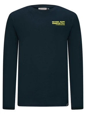 Retour Koszulka "Kjell" w kolorze granatowym rozmiar: 170/176