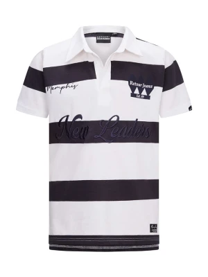 Retour Koszulka polo w kolorze biało-czarnym rozmiar: 134/140