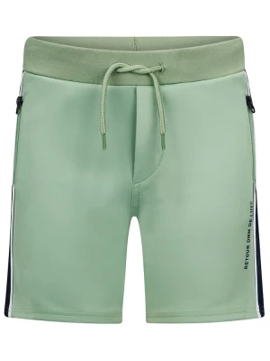 Retour Szorty dresowe w kolorze miętowo-granatowym rozmiar: 146/152
