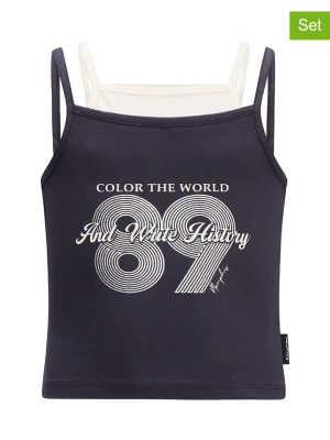 Retour Topy (2 szt.) w kolorze kremowo-antracytowym rozmiar: 170/176