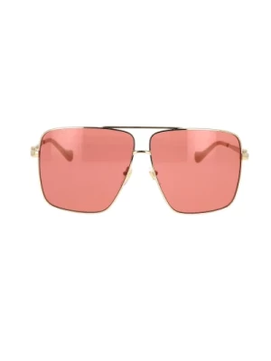 Retro Oversized Okulary przeciwsłoneczne z łańcuchem GG Cut-Out Gucci