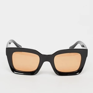 Retro Sonnenbrille - schwarz, orange, marki LusionBags, w kolorze Czarny, rozmiar