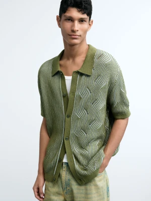 sweter polo z dzianiny Desigual