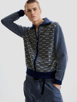 Sweter retro na zamek Desigual