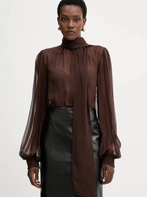 Retrofete koszula jedwabna Hasli