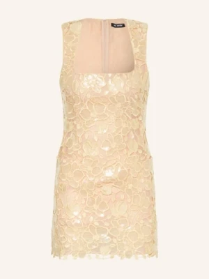 Retrofête Sukienka Elainy Z Koronki Ażurowanej Z Cekinami gelb RETROFÊTE