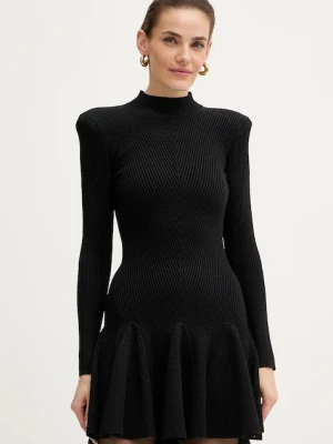 Retrofete sukienka Sydonie kolor czarny mini rozkloszowana FW24-9733