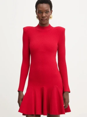 Retrofete sukienka Sydonie kolor czerwony mini rozkloszowana FW24-9733