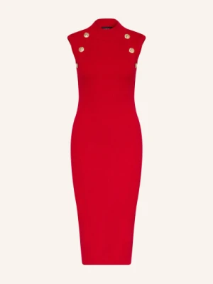 Retrofête Sukienka Z Dzianiny Nunzia Z Błyszczącą Przędzą rot RETROFÊTE