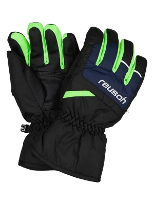 Reusch Rękawiczki funkcyjne "Bennet R-TEX® XT" w kolorze czarno-zielonym rozmiar: 6