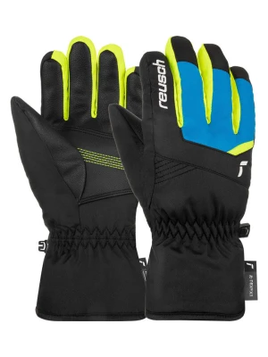 Reusch Rękawiczki funkcyjne "Bennet" w kolorze czarno-błękitnym rozmiar: 4,5